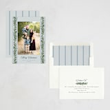 "evergreen garlands" - Holiday Cards in Winter Sky by Rebecca Durflinger - Assembled