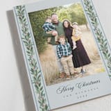 "evergreen garlands" - Holiday Cards in Winter Sky by Rebecca Durflinger - Detail