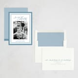"Merry Striped Frame" - Holiday Cards in Frost by Alston Foster - Assembled