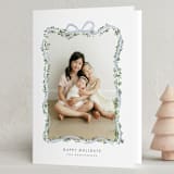 "Ribbonly Frame" - Holiday Cards in Juniper by Itsy Belle Studio - Folded Card