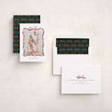 "Ribbonly Frame" - Holiday Cards in Holly Berry by Itsy Belle Studio - Assembled
