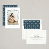"Ribbonly Frame" - Holiday Cards in Juniper by Itsy Belle Studio - Assembled