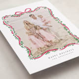 "Ribbonly Frame" - Holiday Cards in Holly Berry by Itsy Belle Studio - Detail