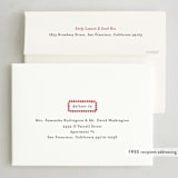 "hand drawn scallop" - Holiday Cards in Berry by Sara Hicks Malone - FREE Recipient Addressing