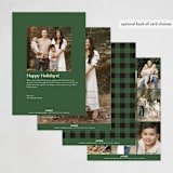 "New Mr. and Mrs." - Holiday Cards in Ebony by Andrea Cernin - Back of Card