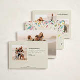 "dabbed confetti" - Holiday Cards in Eggnog by Eric Ransom - Back of Card Options
