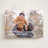 "Bright and New" - Holiday Cards in Sugar by Kimberly Morgan - Front