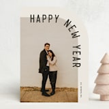 "Curve" - Holiday Cards in Eggnog by Brianne Larsen - Front