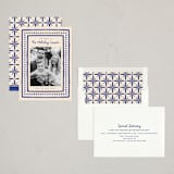 "Textiles" - Holiday Cards in Azure by Megan Cash - Assembled