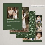 "Modern Circle" - Holiday Cards in Forest by Sumak Studio - Back of Card