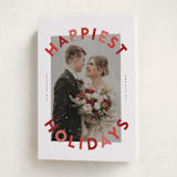 "The Festive Type" - Holiday Cards in Candy Apple by Erica Krystek - Folded Card