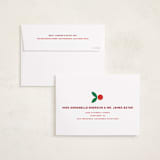 "The Festive Type" - Holiday Cards in Candy Apple by Erica Krystek - FREE Recipient Addressing