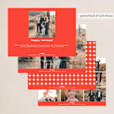 "Modern Photo Grid" - Holiday Cards in Cobblestone by Kimberly Morgan - Back of Card Options