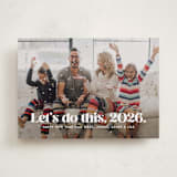 "Let's do this" - Holiday Cards in Snow by Lea Delaveris - Front