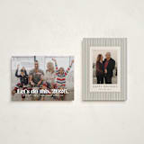 "Let's do this" - Holiday Cards in Snow by Lea Delaveris - Photo Orientation Options