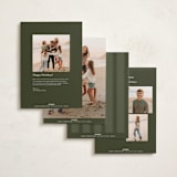 "Maeve" - Holiday Cards in Juniper by Kelly Watkins - Back of Card Options