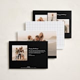"Photomontage" - Holiday Cards in Snow by Meggy Masters - Back of Card Options