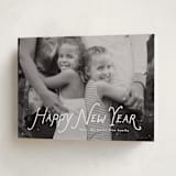 "Handwritten happy" - Holiday Cards in Penguin by Lea Delaveris - Folded Card