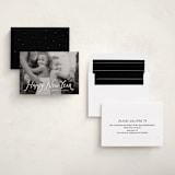 "Handwritten happy" - Holiday Cards in Penguin by Lea Delaveris - Assembled