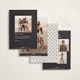 "New Year Note" - Holiday Cards in Sandstone by Nicole Walsh - Back of Card Options