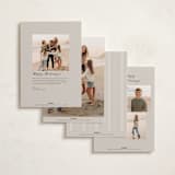 "Vintage Ephemera" - Holiday Cards in Vanilla Spice by Corinne Malesic - Back of Card Options