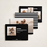 "Slideshow Lineup" - Holiday Cards in Midnight by Alethea and Ruth - Back of Card Options