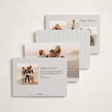 "Surround" - Holiday Cards in Fog by Brianne Larsen - Back of Card Options