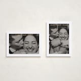 "White Border" - Holiday Cards in Caramel by Annie Chan - Photo Orientation Options