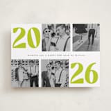 "Bold NewYear" - Holiday Cards in Lime by Baumbirdy - Front