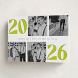 "Bold NewYear" - Holiday Cards in Lime by Baumbirdy - Folded Card