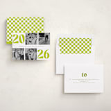 "Bold NewYear" - Holiday Cards in Lime by Baumbirdy - Assembled