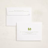 "Bold NewYear" - Holiday Cards in Lime by Baumbirdy - FREE Recipient Addressing