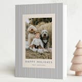 "The Prep" - Holiday Cards in Navy by Kristie Kern - Folded Card