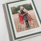 "Modern striped frame" - Holiday Cards in Forest by Jackie Crawford - Detail