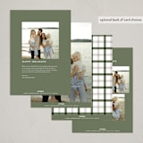 "photo surround" - Holiday Cards in Snow by Carolyn Nicks - Back of Card Options
