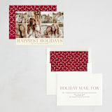 "Holiday Photo Grid" - Holiday Cards in Cranberry by Kimberly Morgan - Assembled