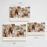 "Holiday Photo Grid" - Holiday Cards in Coal by Kimberly Morgan - Formats Available