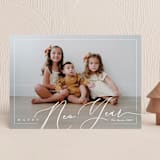 "Framed" - Holiday Cards in Linen by Jennifer Lew - Front