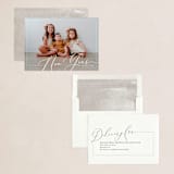 "Framed" - Holiday Cards in Linen by Jennifer Lew - Assembled