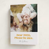 "Pretty Please" - Holiday Cards in Snow by Robert and Stella - Folded Card