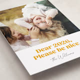 "Pretty Please" - Holiday Cards in Snow by Robert and Stella - Detail