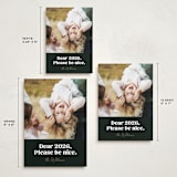 "Pretty Please" - Holiday Cards in Onyx by Robert and Stella - Formats Available