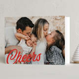 "vintage script" - Holiday Cards in Poinsettia by Morgan Kendall - Folded Card