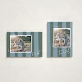 "Painted Stripes" - Holiday Cards in Juniper by Cindy Reynolds - Photo Orientation Options