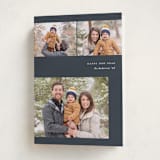"enlighten" - Holiday Cards in Navy by Carolyn Nicks - Folded Card