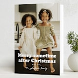 "Sometime" - Holiday Cards in Snowflake by Hudson meet Rose - Folded Card