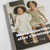 "Sometime" - Holiday Cards in Snowflake by Hudson meet Rose - Detail