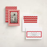 "Squiggle overlay" - Holiday Cards in Stocking by Creo Study - Assembled