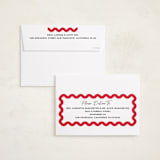 "Squiggle overlay" - Holiday Cards in Stocking by Creo Study - FREE Recipient Addressing