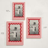 "Squiggle overlay" - Holiday Cards in Stocking by Creo Study - Formats Available
